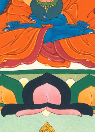 Small Medicine Buddha Thangka | Hand Painted Buddhist Art
