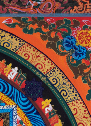 Kalachakra Mandala Thangka | Religious Buddhist Art