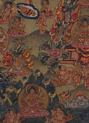 Life Of Shakyamuni Buddha | Traditional Tibetan Thangka | Wall Decors
