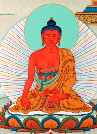 8 Medicine Buddha | Bhaisajyaguru Digital Thangka print