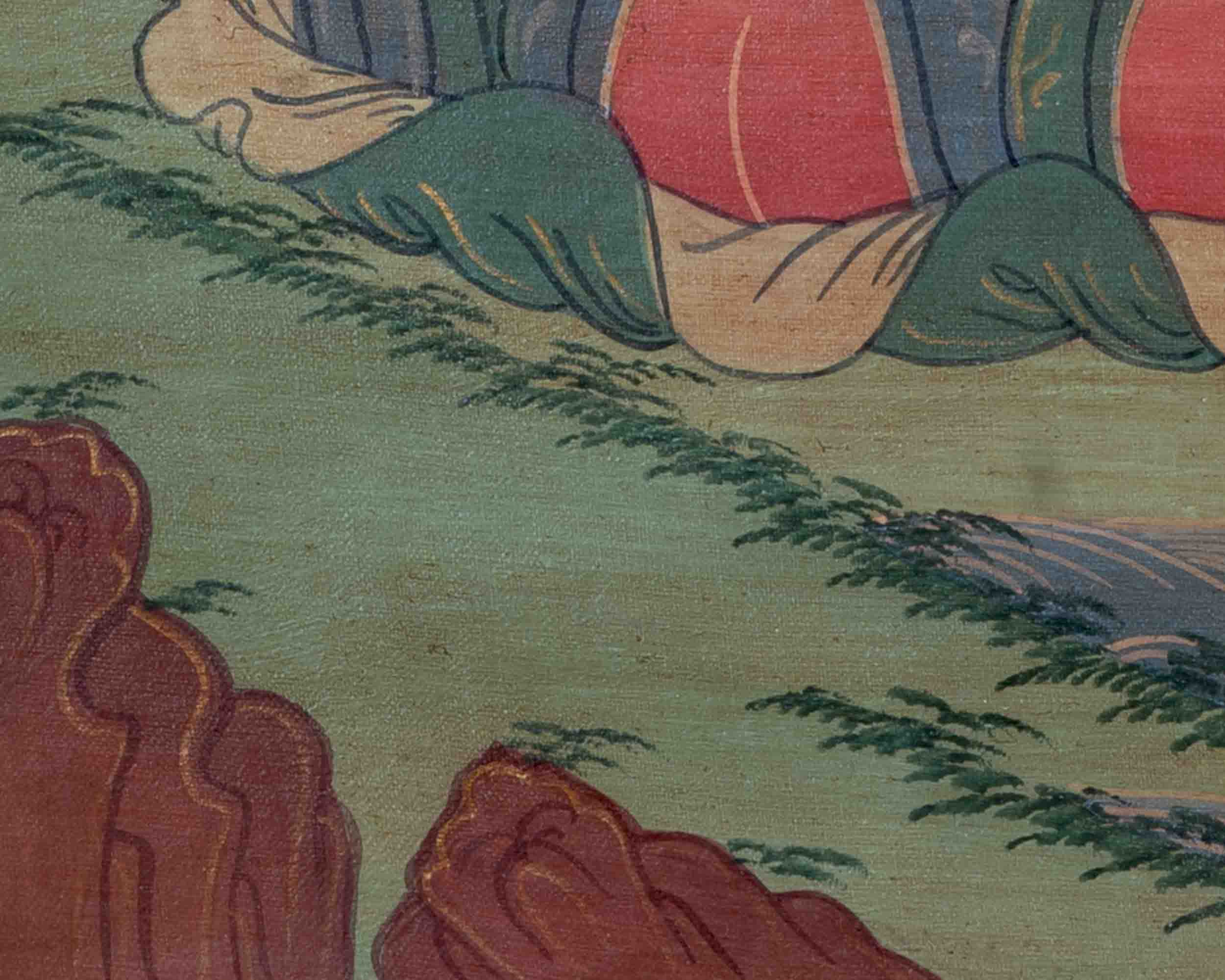 Amitabha Buddha Thangka | Religious Tibetan Art | Wall Decors