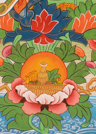 Guru Padmasambhava Thangka | Religious Painting | Wall Decors
