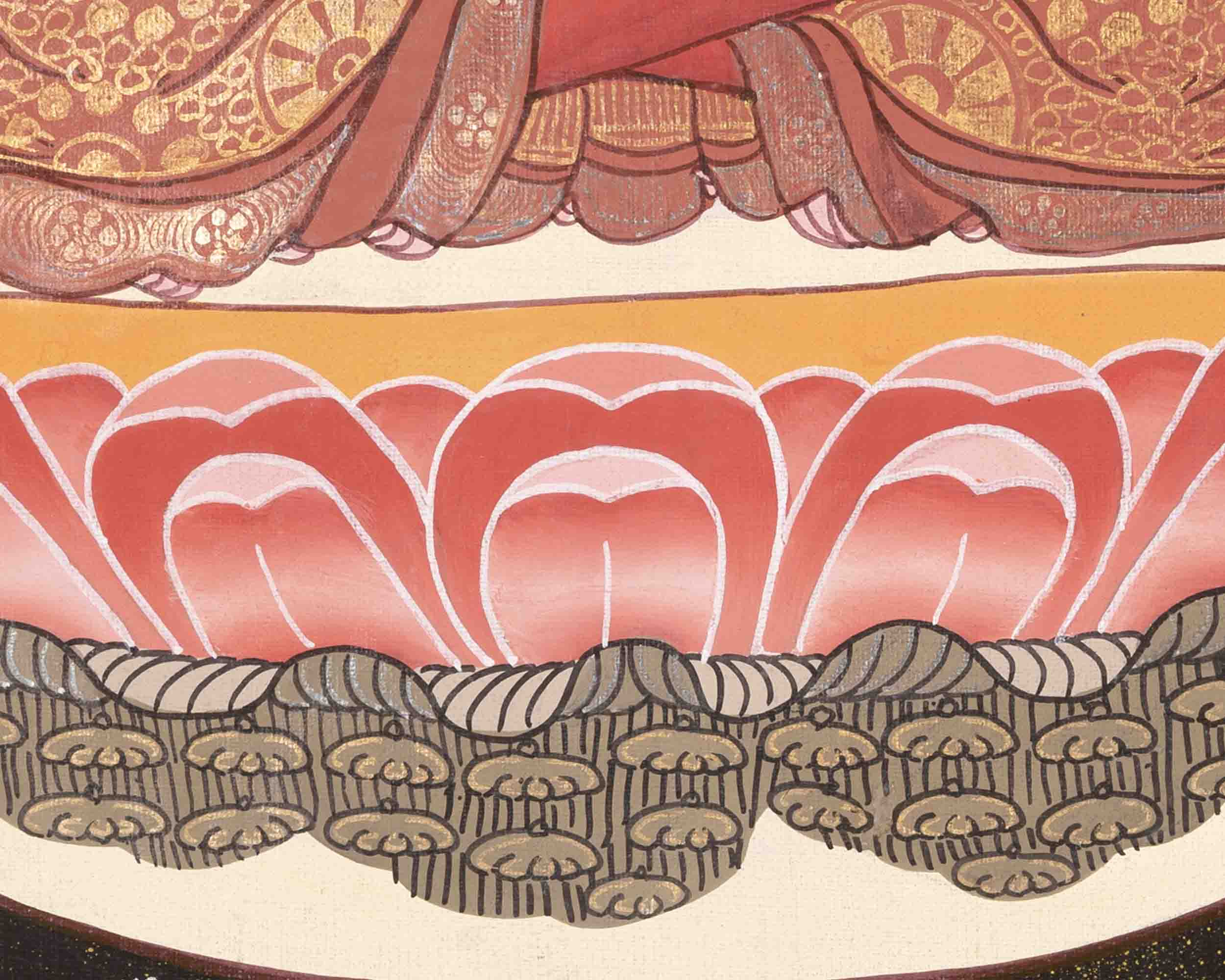 Amitabha Buddha Thangka | Religious Buddhist Painting | Wall Decors