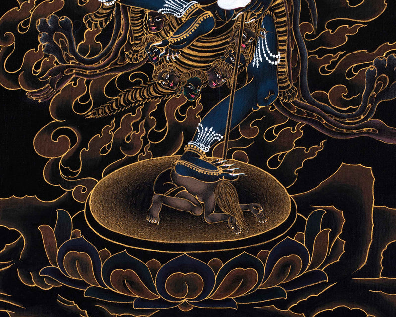 Troma Nagmo Practice Thangka | Traditional Tibetan 24K Gold Painting