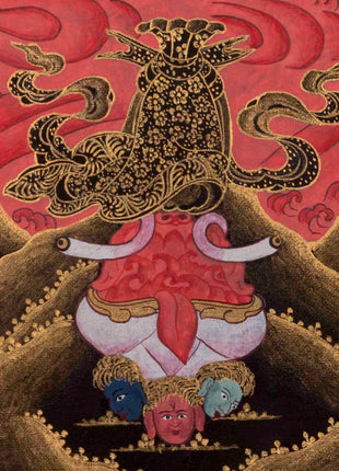 Palden Lhamo | Traditional Tibetan Thangka | Religious Wall Decors