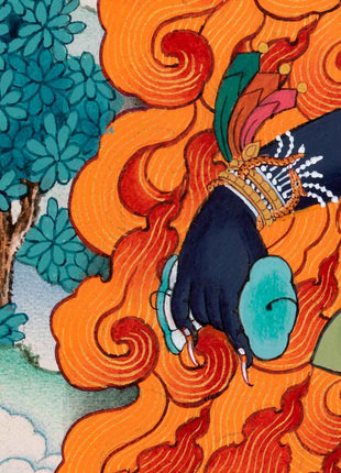 Six Armed Mahakala of Gelug Tradition | Tibetan Mahakala Thangka