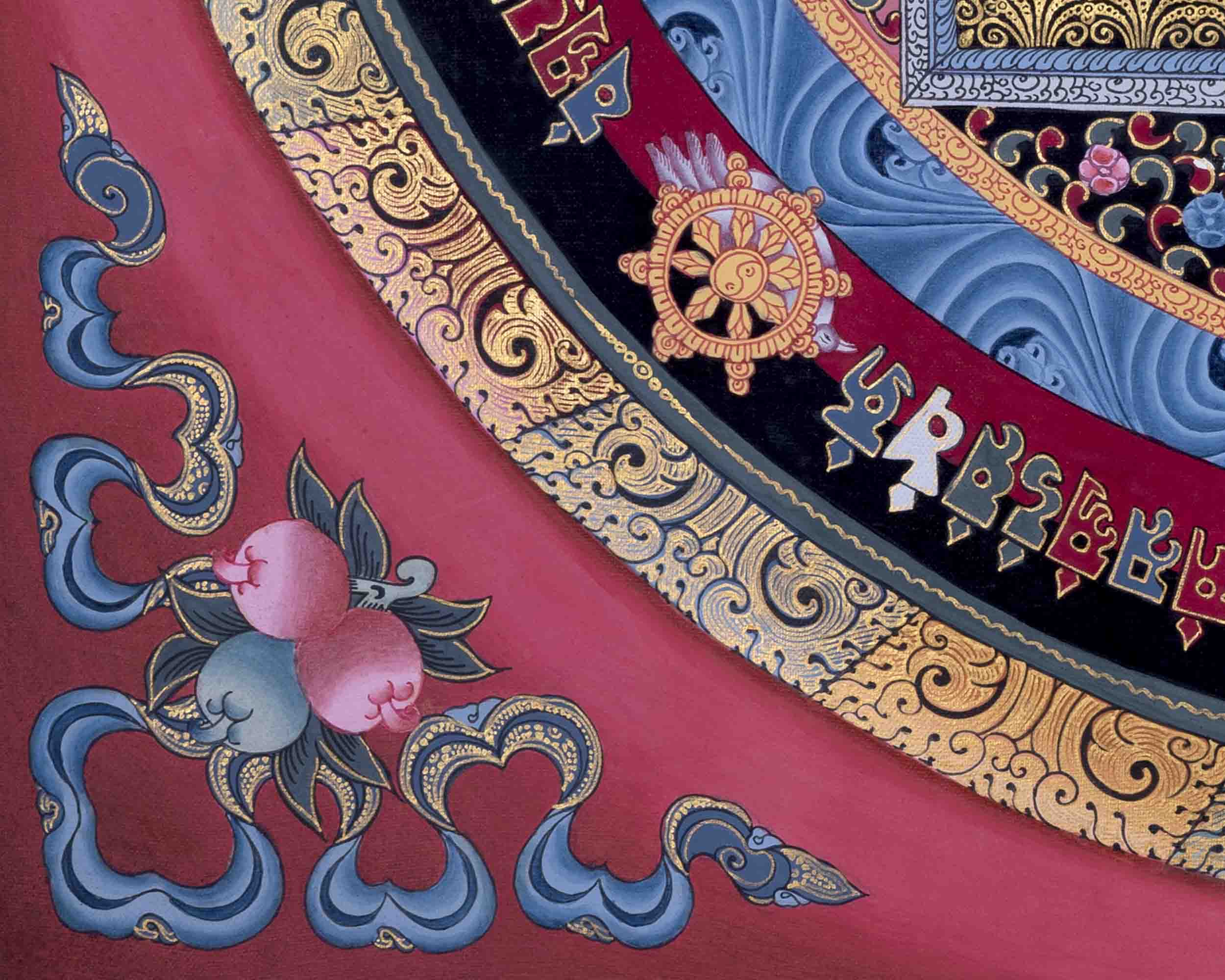 Kalachakra Mandala Thangka | Mindfulness Meditation Object | Wall Decors