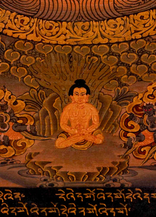 Buddha Mandala Thangka | Traditional Tibetan Artwork | Religious Wall Decors
