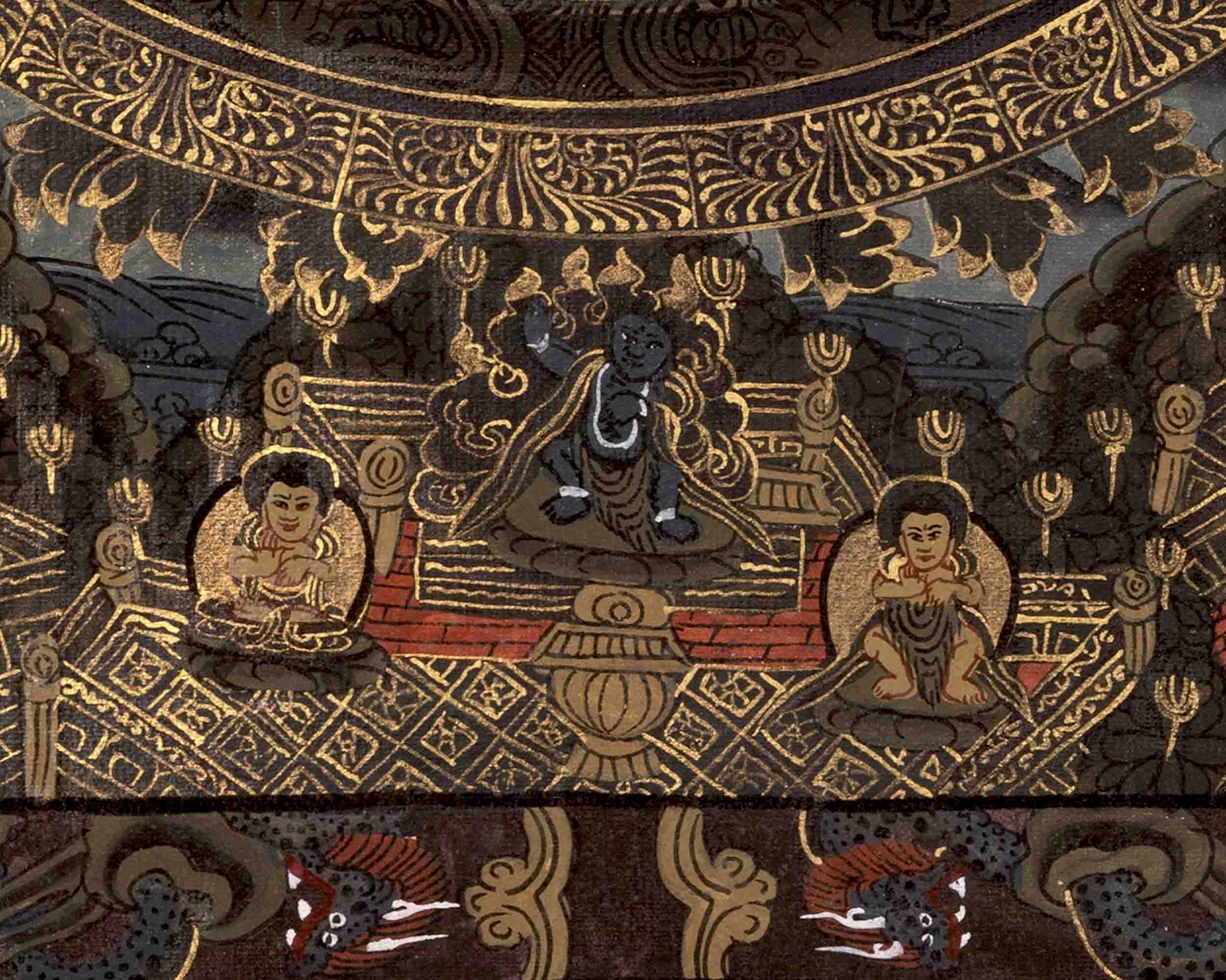 Traditional Manjushree Mandala Thangka | Tibetan Buddhist Handpainting
