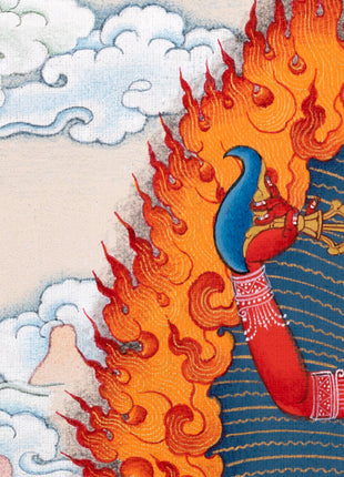 VajraVarahi (Dorje Phagmo) Thangka includes Brocade