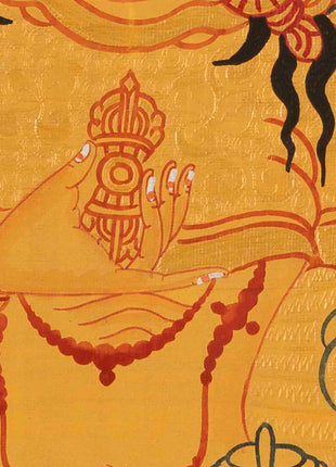 Vajrasattva Painting | Traditional Buddhist Thangka | Wall Hanging Decors
