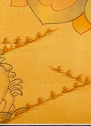 Full Gold Style Shakyamuni Buddha Thangka | Tibetan Buddhist Art
