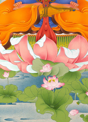 Manjushri Thangka | Hand Painted Buddhist Art