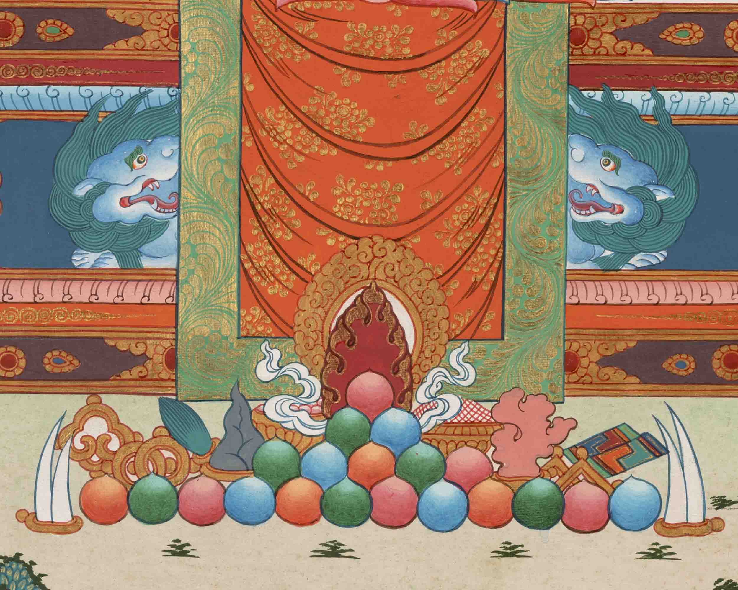 Healing Buddha | Medicine Buddha Thangka | Traditional Buddhist Art