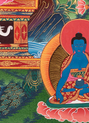 Medicine Buddha Thangka | Gift For Buddhist