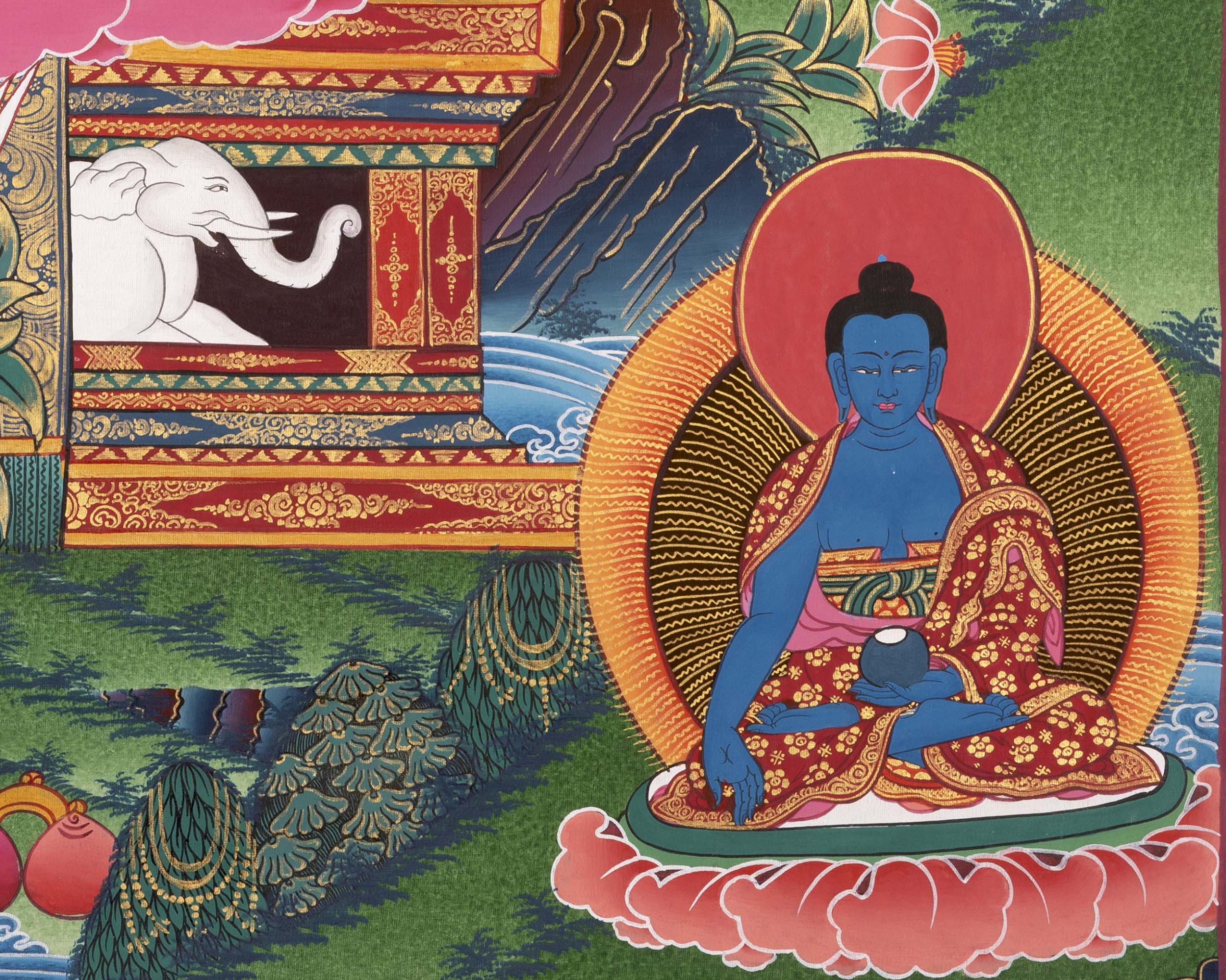 Medicine Buddha Thangka | Gift For Buddhist
