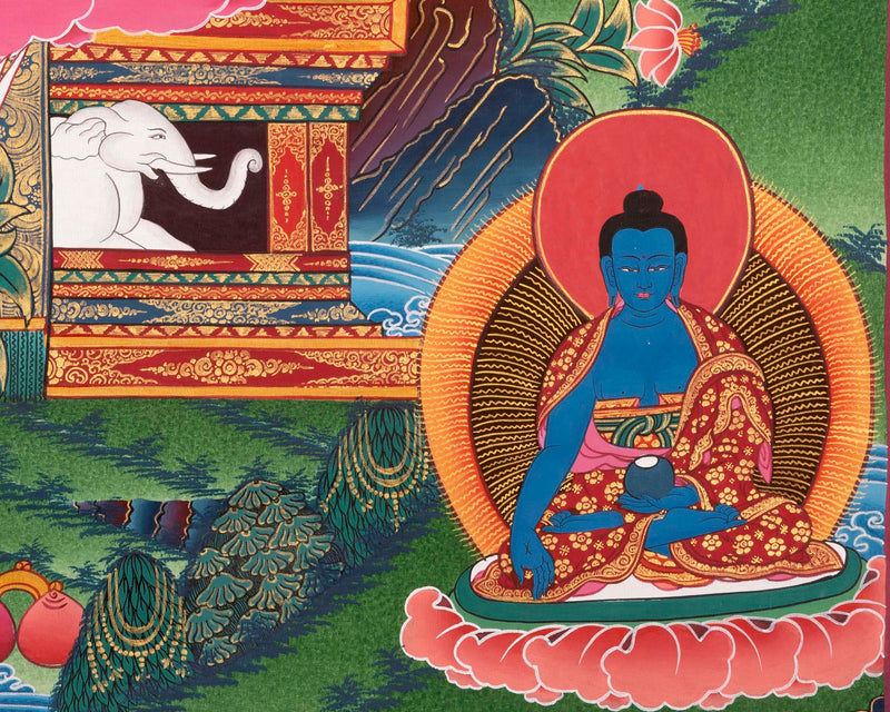 Medicine Buddha Thangka | Gift For Buddhist