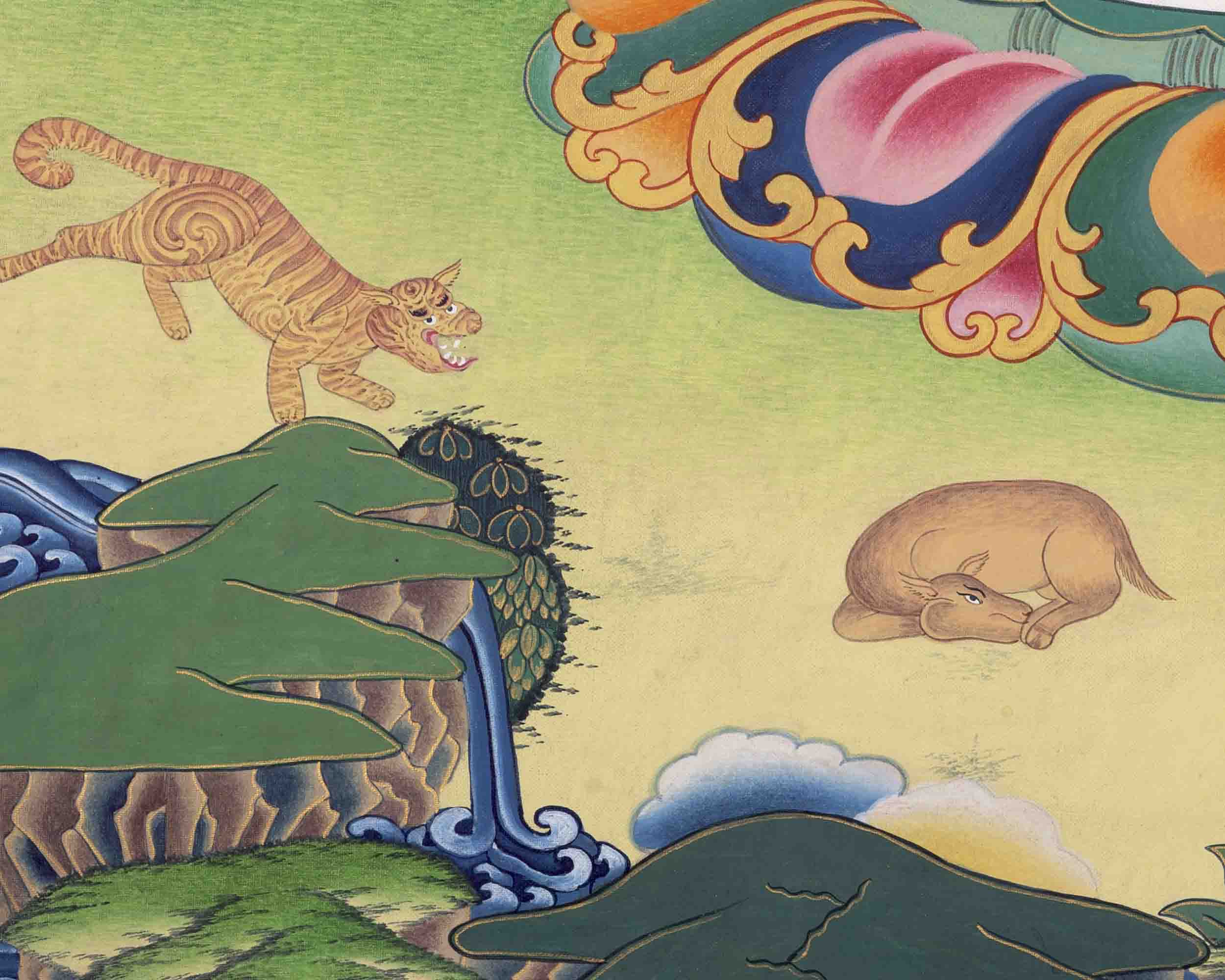 White Tara Thangka | Buddhist Religious Paintings