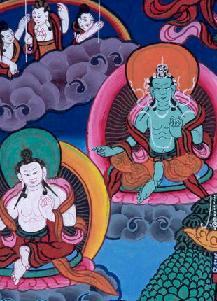 Old Green Tara Thangka | Traditional Handpainted Artwork | Wall Decors