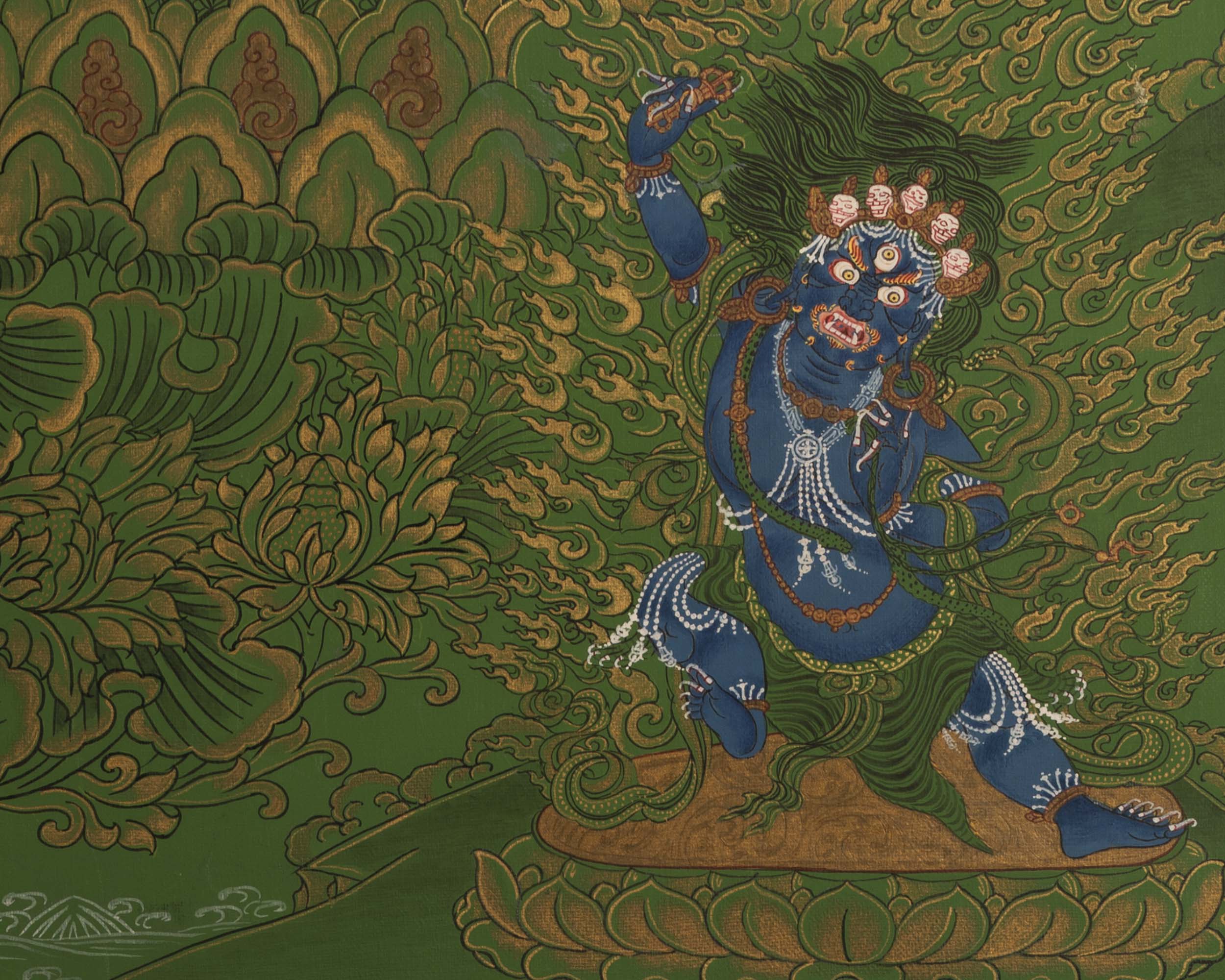 Chengrezig Thangka | Bodhisattva Avalokiteshvara | Wall Decoration Artifacts