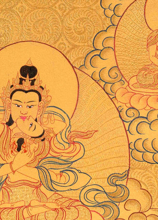Guru Rinpoche Thangka | Hand Painted Buddhist Art | Wall Decors