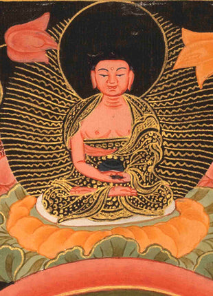 Four Armed Chenrezig Thangka | Tibetan Avalokiteshvara of compassion