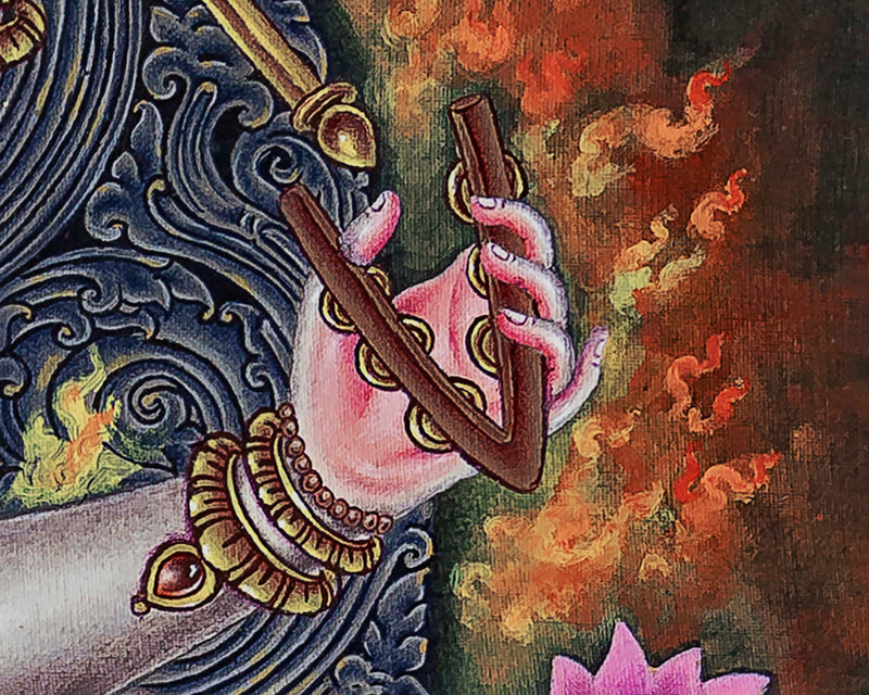 Dancing Shiva Thangka Print | Wall Hanging Of Shivalingam | Gift Ideas
