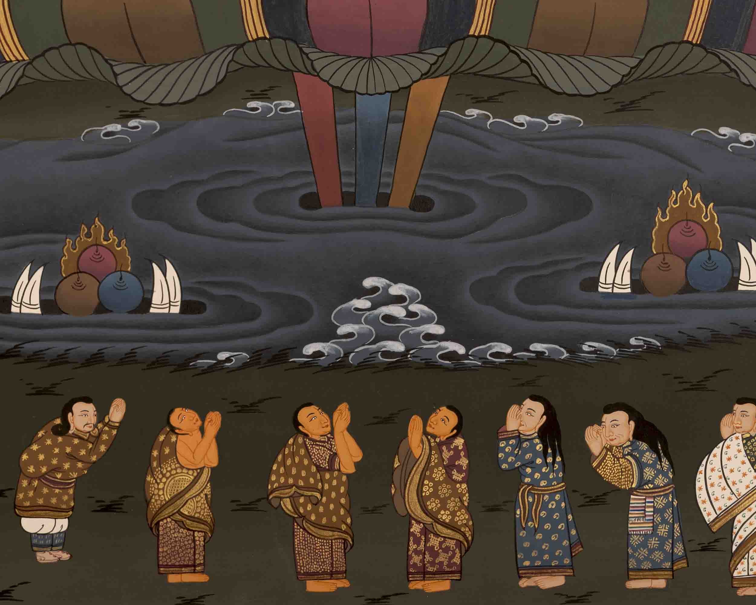 Avalokitesvara Chengrezig Thangka | Wall Hanging Yoga Thangka