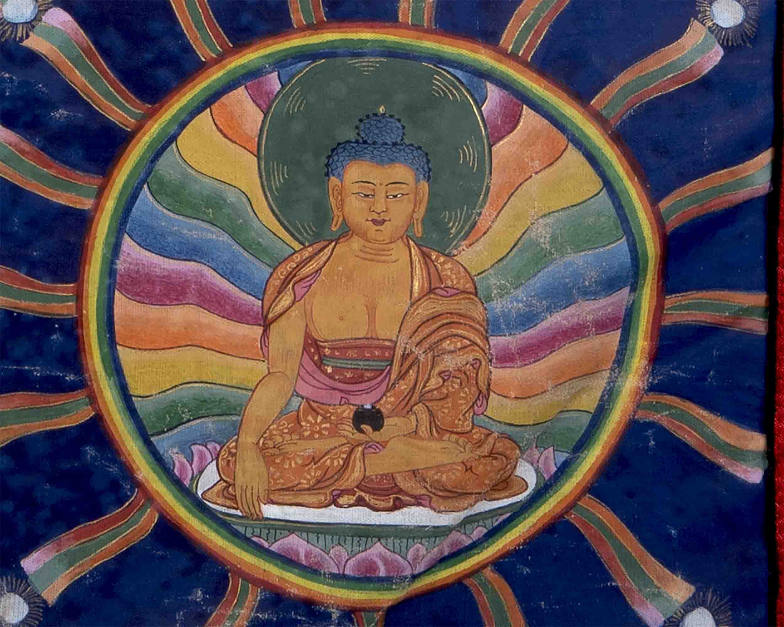 Vintage Avalokiteshvara Thangka | 1000 armed Chengrezig Thangka
