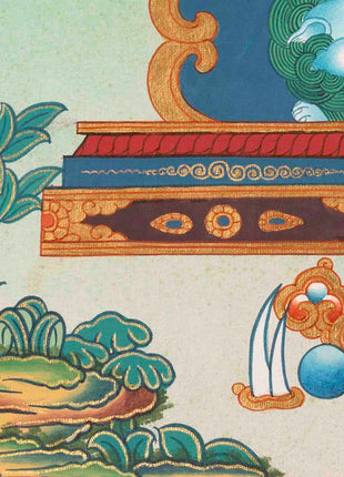 Healing Buddha Thangka | Medicine Buddha | Religious Painting