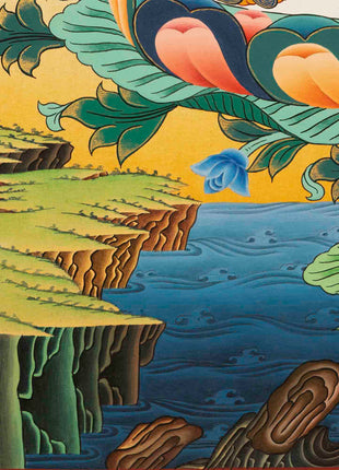 White Tara Mantra Thangka | Tibetan Buddhist Home Decoration Painting