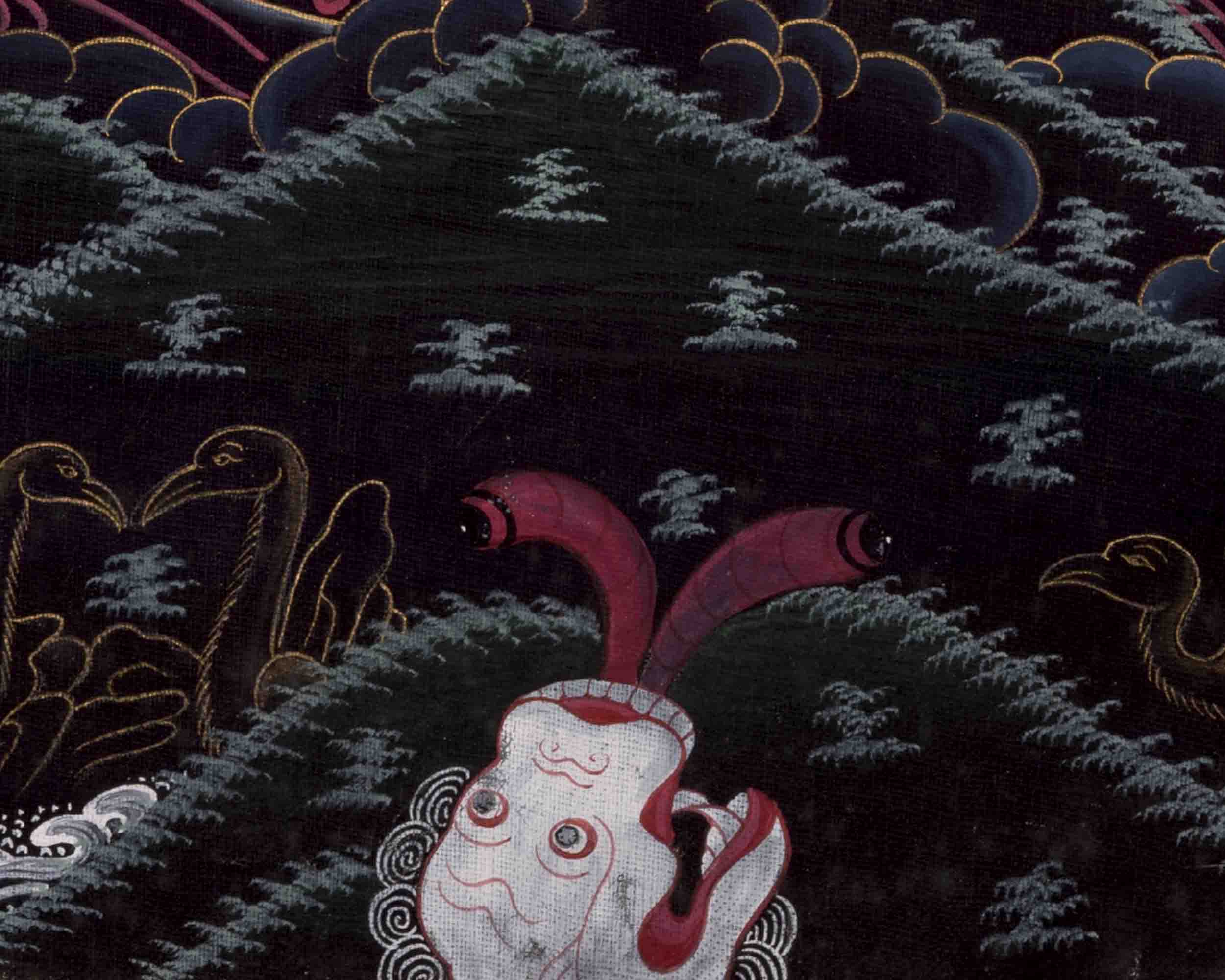 Palden Lhamo Thangka | Traditional Tibetan Art | Wall Decors