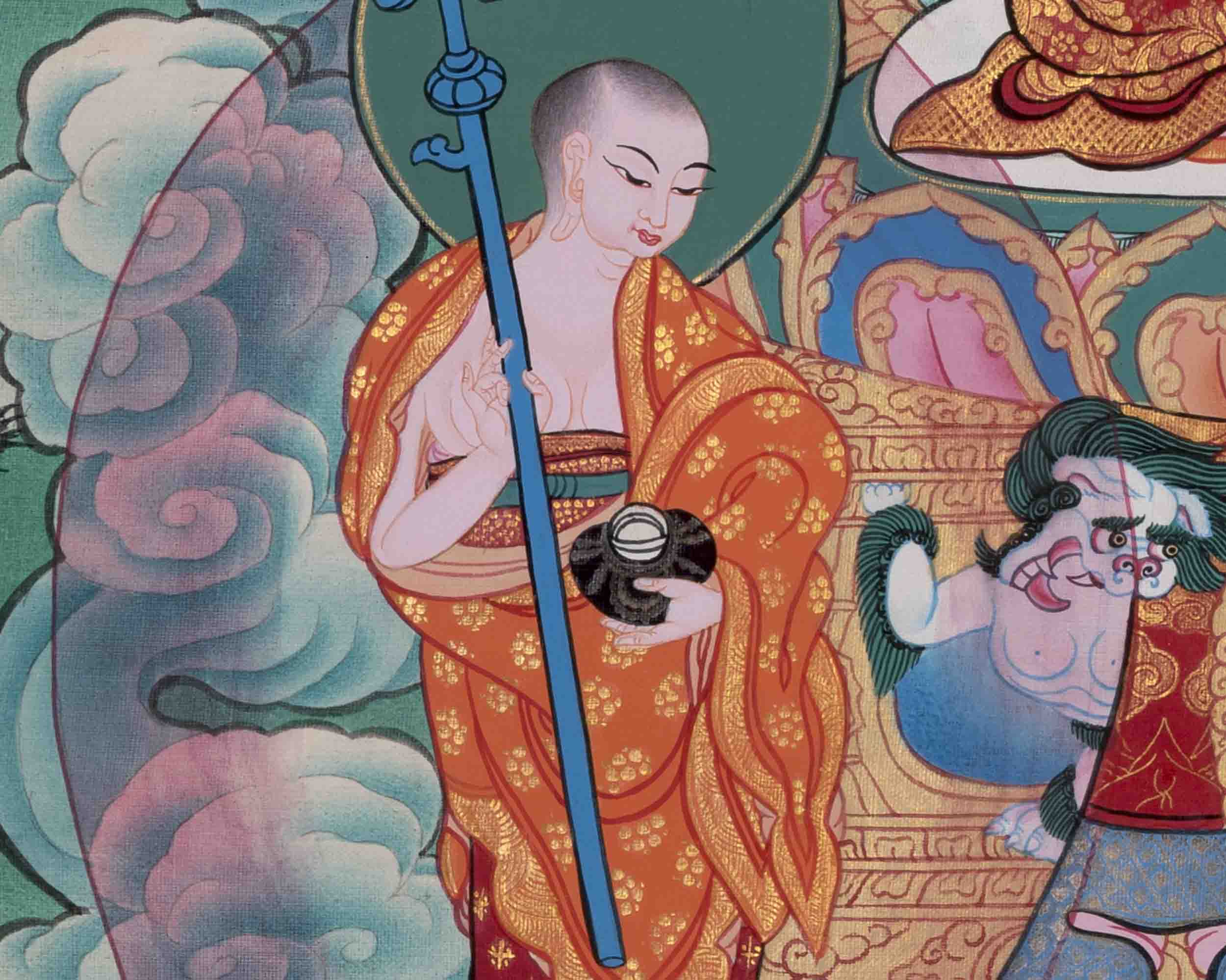 Thangka Of Amoghasiddhi | Traditional Painting | Wall Decors