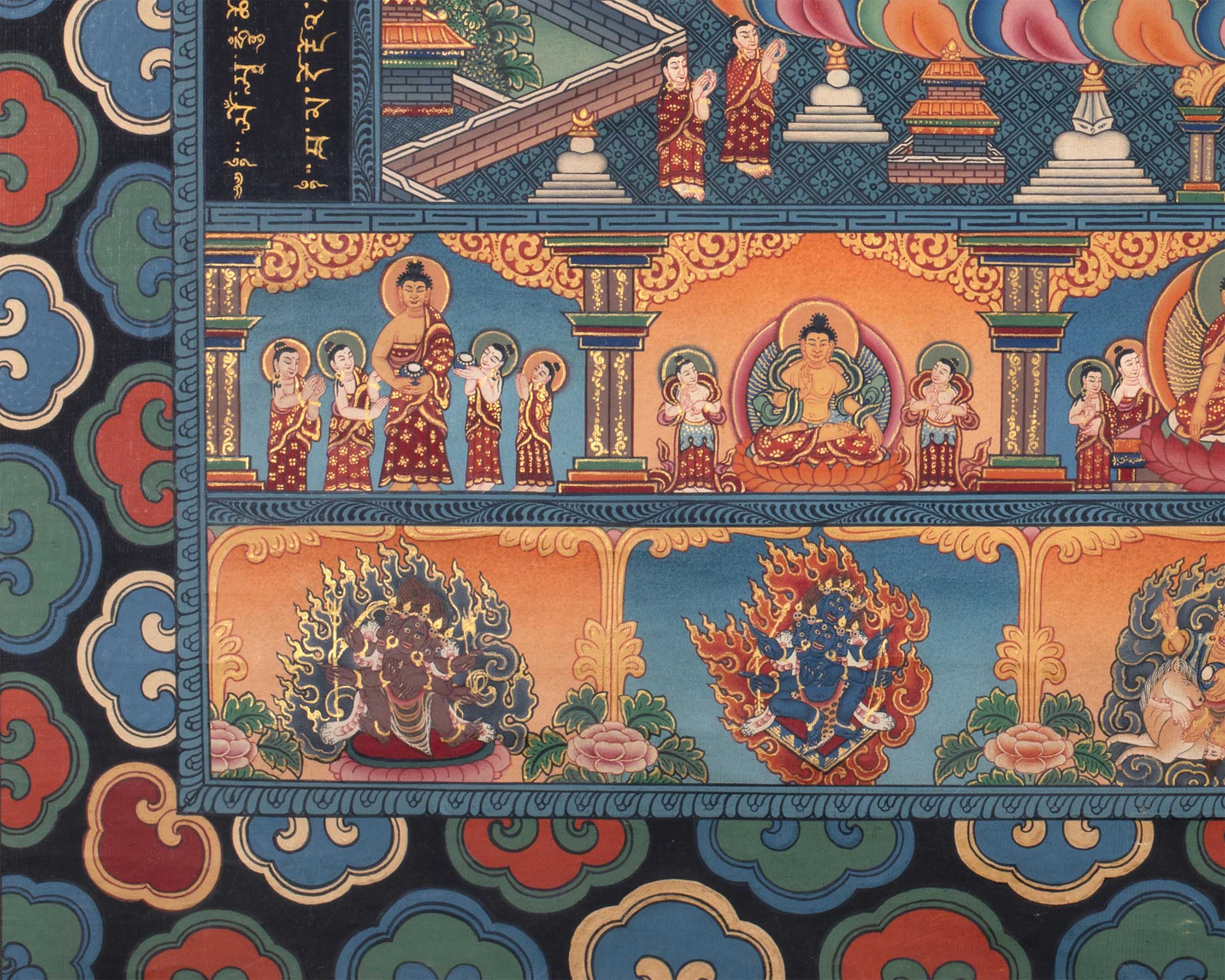 Buddhist Stupa Thangka | Buddhist Painting