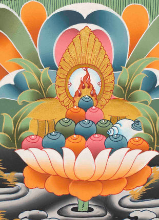 Female Bodhisattva Art | White Tara Thangka | Wall Decors