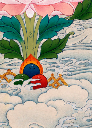 Traditional Karma Gadri Thangka Of Guru Rinpoche | Padmasambhava