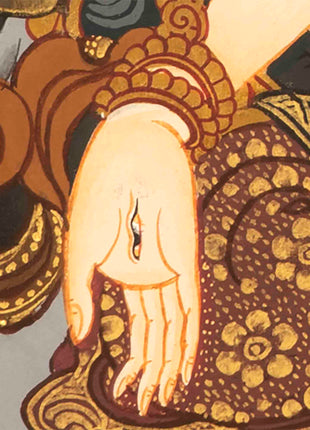 White Tara Thangka | Buddhist Wall Hanging Painting