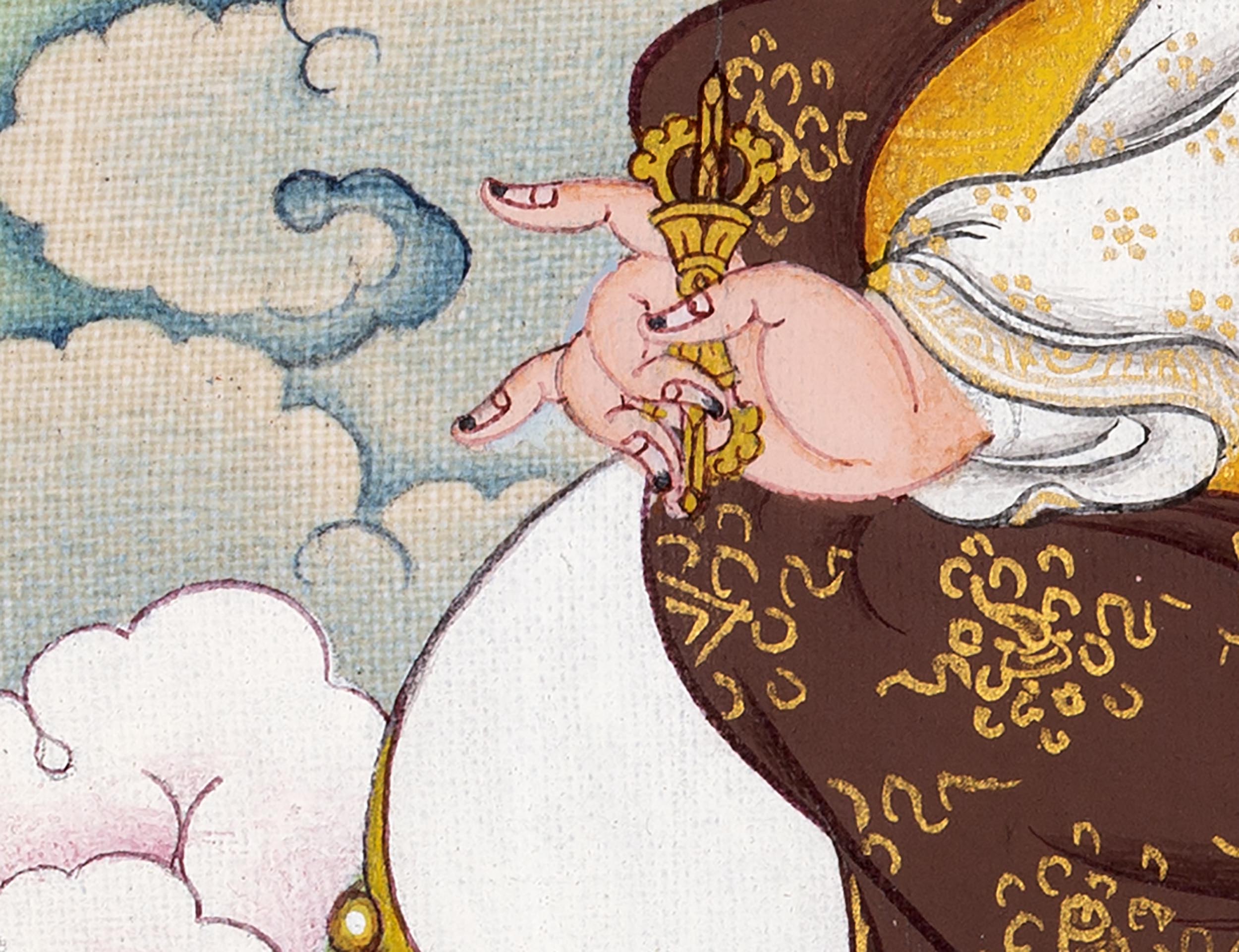 Guru Rinpoche Consort Thangka | Dakini Mandarava | Himalayan Painting