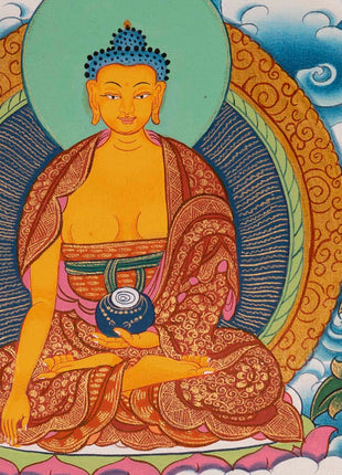 Handpainted Avalokitesvara Thangka | Chengrezig Thangka