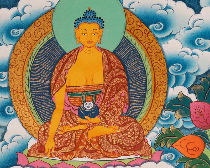 Handpainted Avalokitesvara Thangka | Chengrezig Thangka