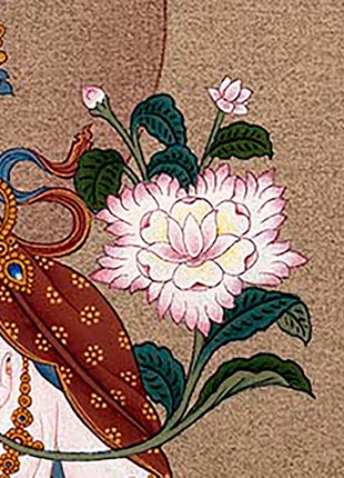 White Tara Thangka | Himalayan Buddhist Art | Female Bodhisattva
