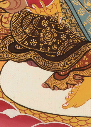 Jambhala Thangka | Traditional Tibetan Art | Wall Decor Painting