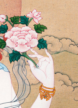 Chenrezig Thangka | Traditional Karma Gadri Thangka | Avalokiteshvara Painting
