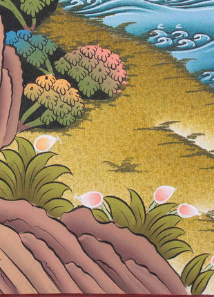 Thangka Of Amoghasiddhi | Traditional Artwork | Buddhist Wall Decors