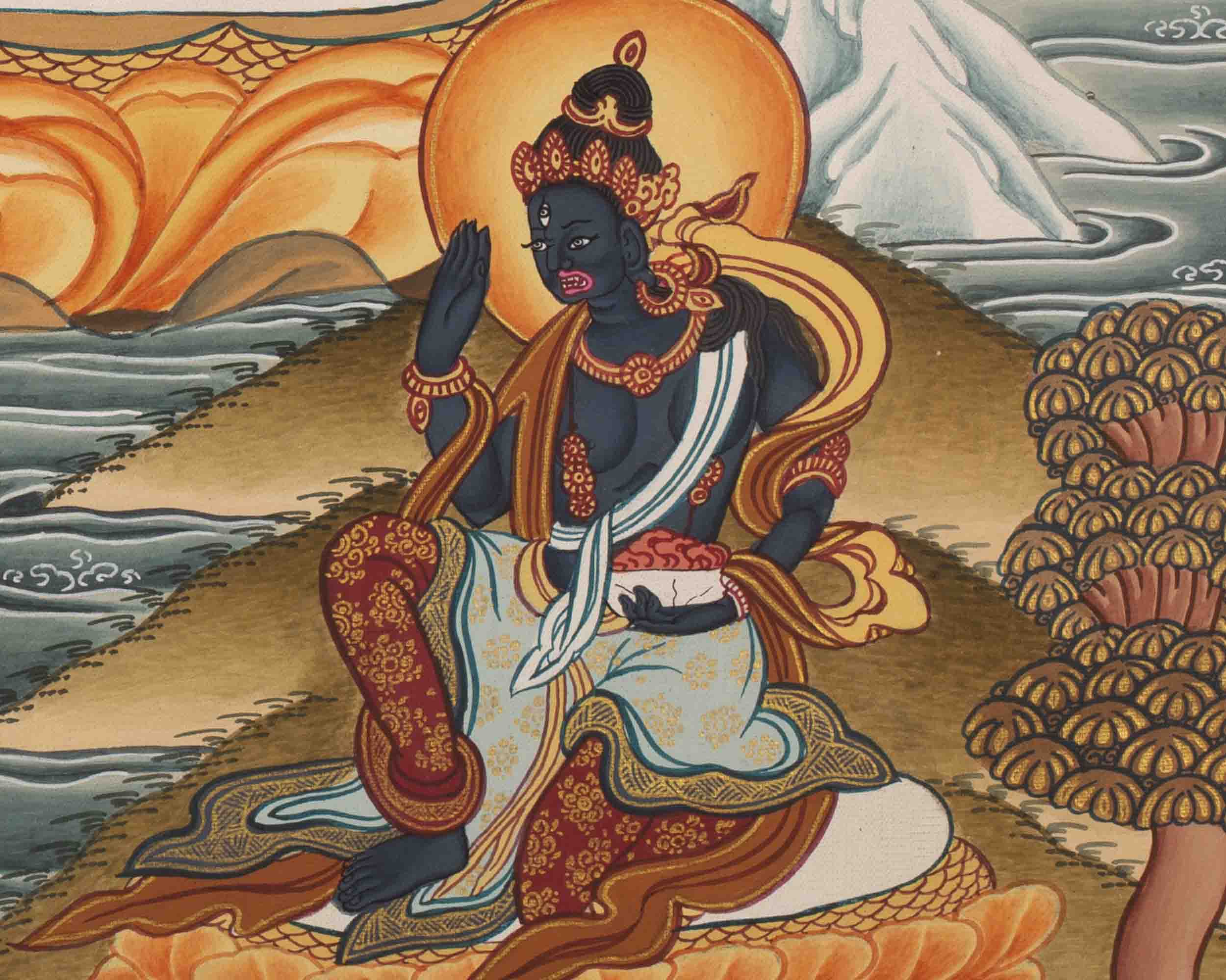 Manjushree Thangka | Bodhisattva Of Wisdom | Wall Decorative Art