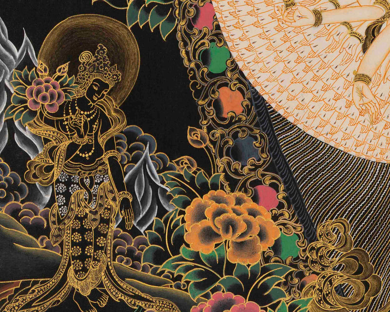 Bodhisattva Guanyin Chenrezig |1000 Armed Avalokiteshvara | Wall Decor