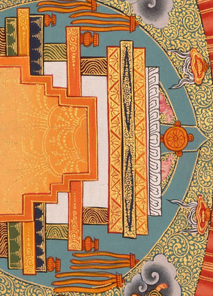 Amitayus Buddha Mandala Thangka | Long Life Granting Deity