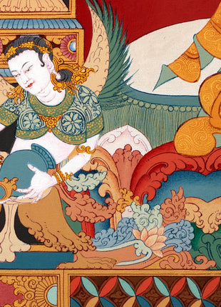 Green Tara Thangka Painting | Enlightened Female Buddha