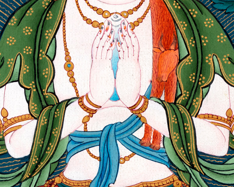 Chenrezig | Bodhisattva Thangka Painting | Buddhist Art