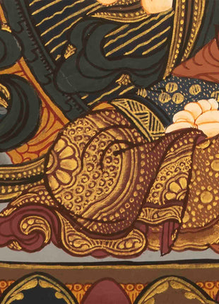 Chengrezig  Thangka Painting | Religious Tibetan Wall Art